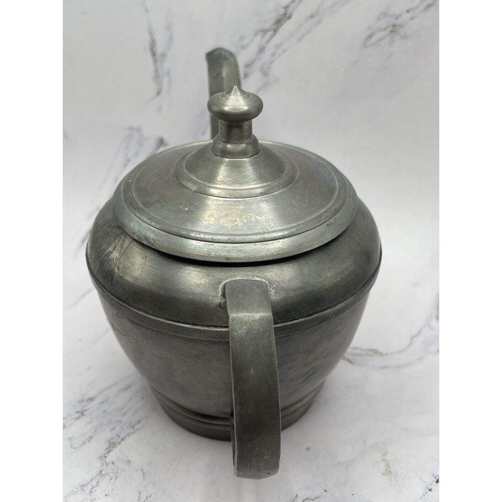 Vila Rica Made in Brazil Small Pewter Teapot 4.5 Inches Tall - Picture 7 of 10